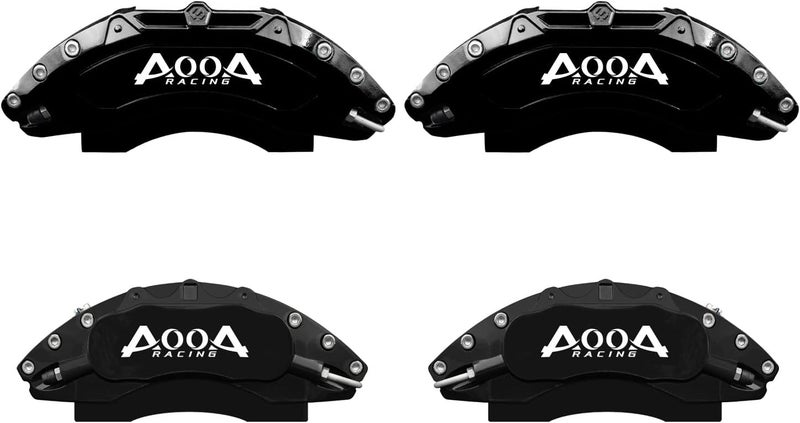 AOOA Aluminum Caliper Cover Set for Honda Accord Hybrid & Acura Integra (Black) - Image 1