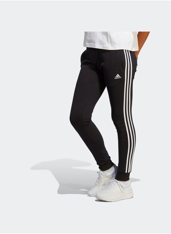 Adidas - Essentials 3-Stripes French Terry Cuffed Joggers - Image 1