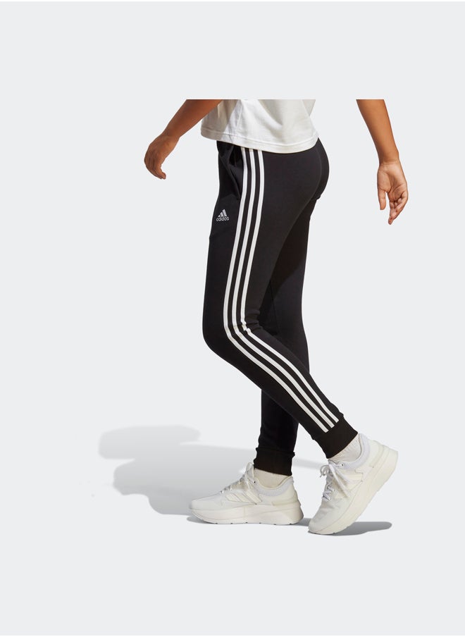 Adidas - Essentials 3-Stripes French Terry Cuffed Joggers - Image 1