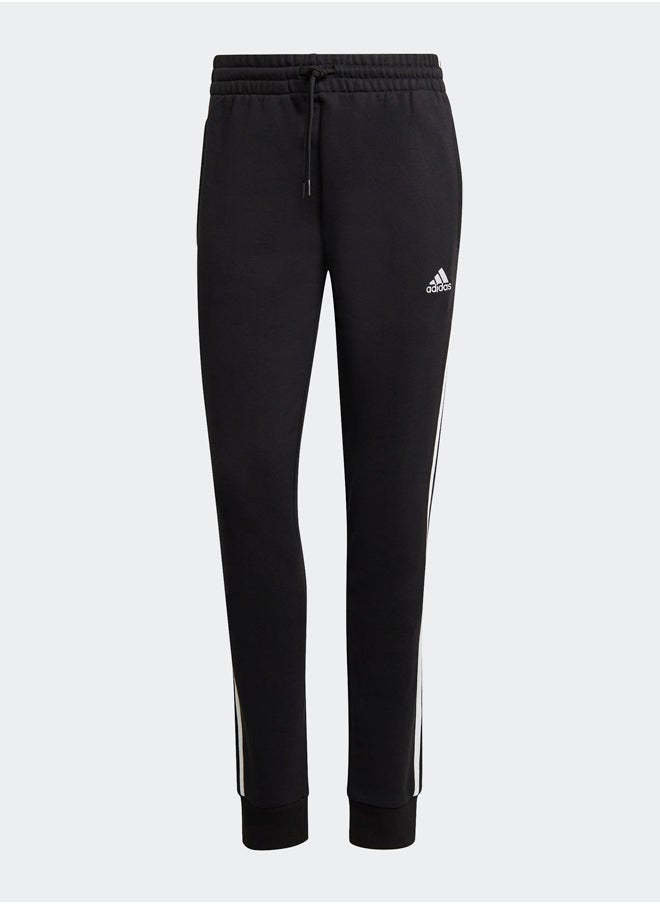 Adidas - Essentials 3-Stripes French Terry Cuffed Joggers - Image 1