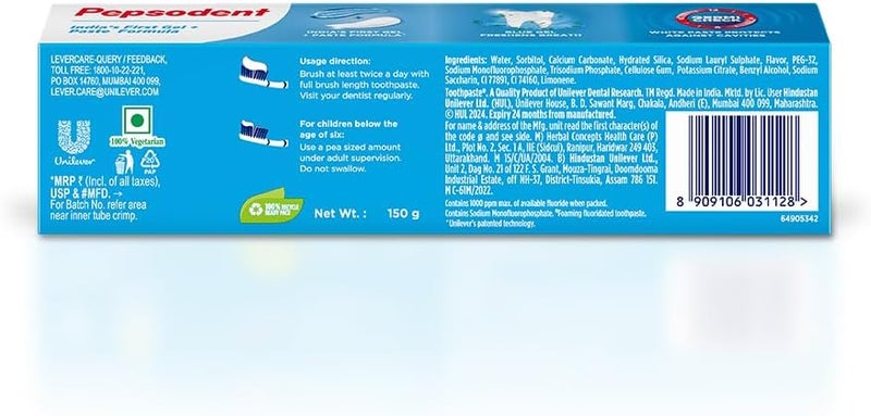 Pepsodent 2 in 1 Toothpaste 150gms - Image 2