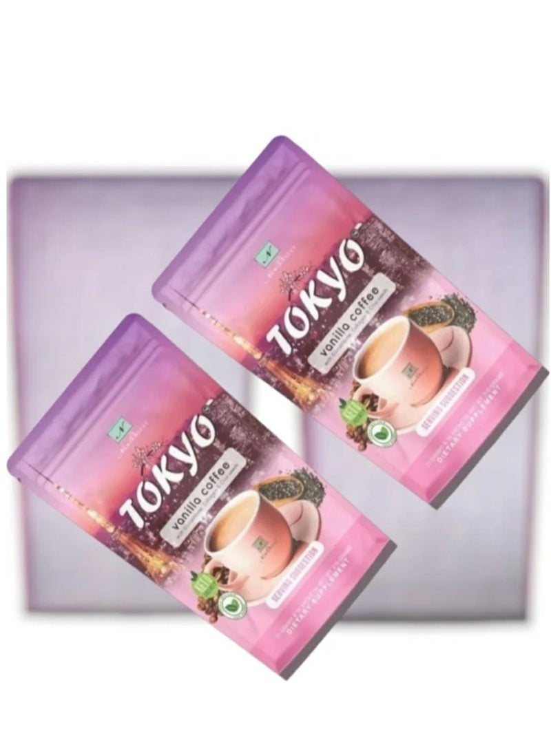 طوكيو قهوة الفانيليا مع ا لجلوتاثيون والكولاجين وبذور الشيا - Image 2