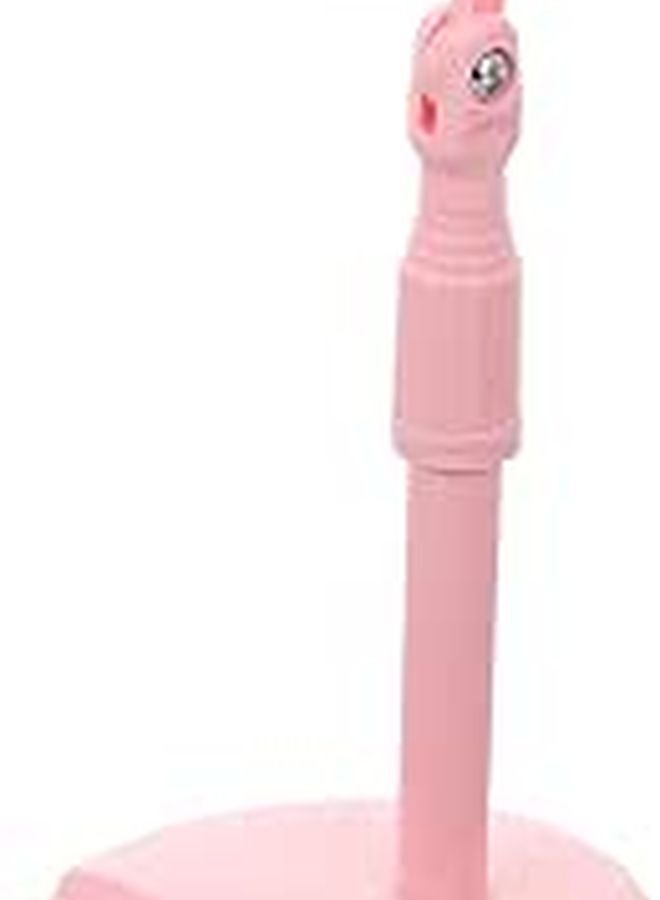 Pink Adjustable Dual Slot Portable Phone Stand Holder For Desk Travel Home Use - Image 1