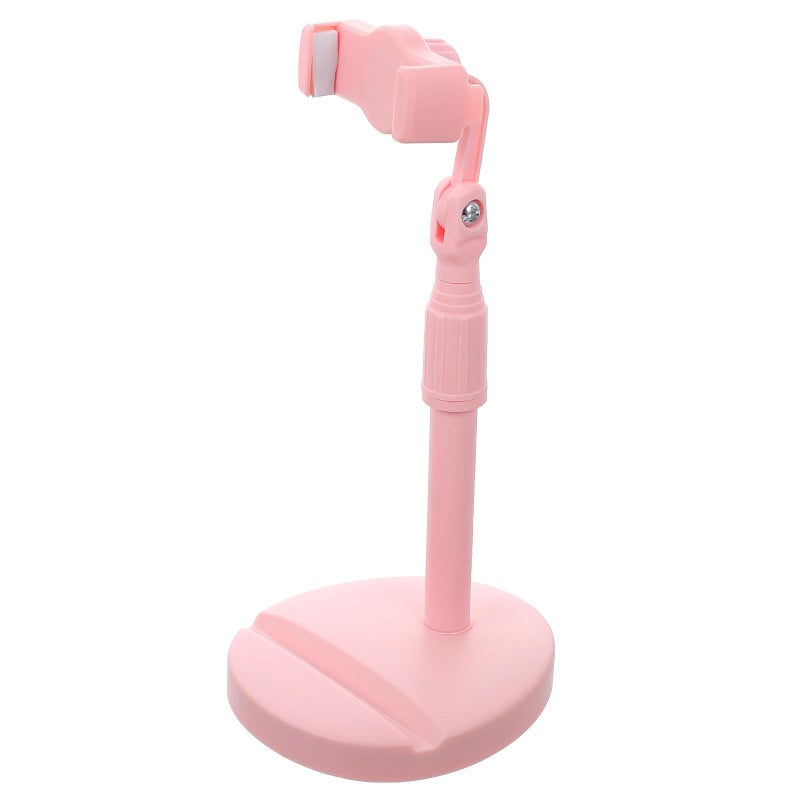 Pink Adjustable Dual Slot Portable Phone Stand Holder For Desk Travel Home Use - Image 2