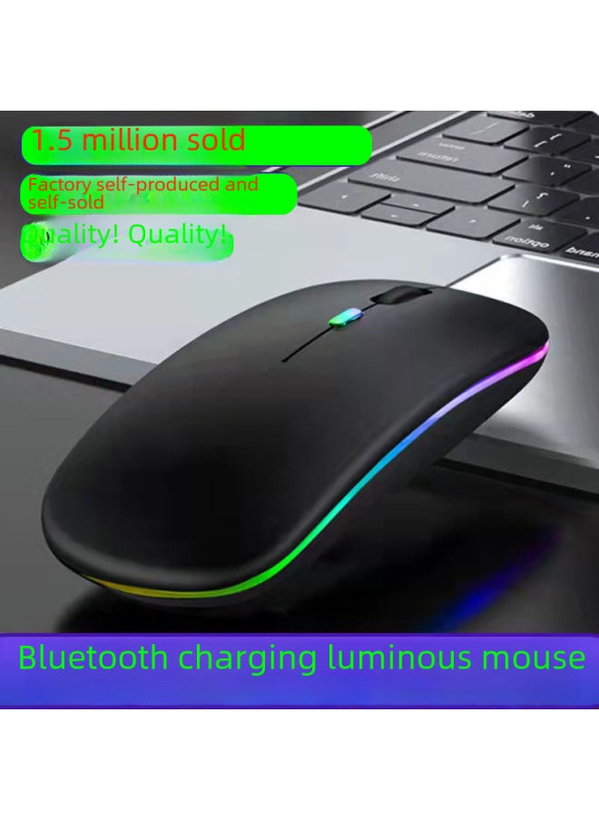 Generic - Direct Supply Bluetooth Dual Mode Triple Mode 5.0 Silent No Sound 2.4g Wireless Charging Mouse Suitable For Huawei-Color:The Following Is A Single Bluetooth Enhanced Version That Requires Self-purchase Of 5th Battery * 1 Color Box Packaging - Image 1