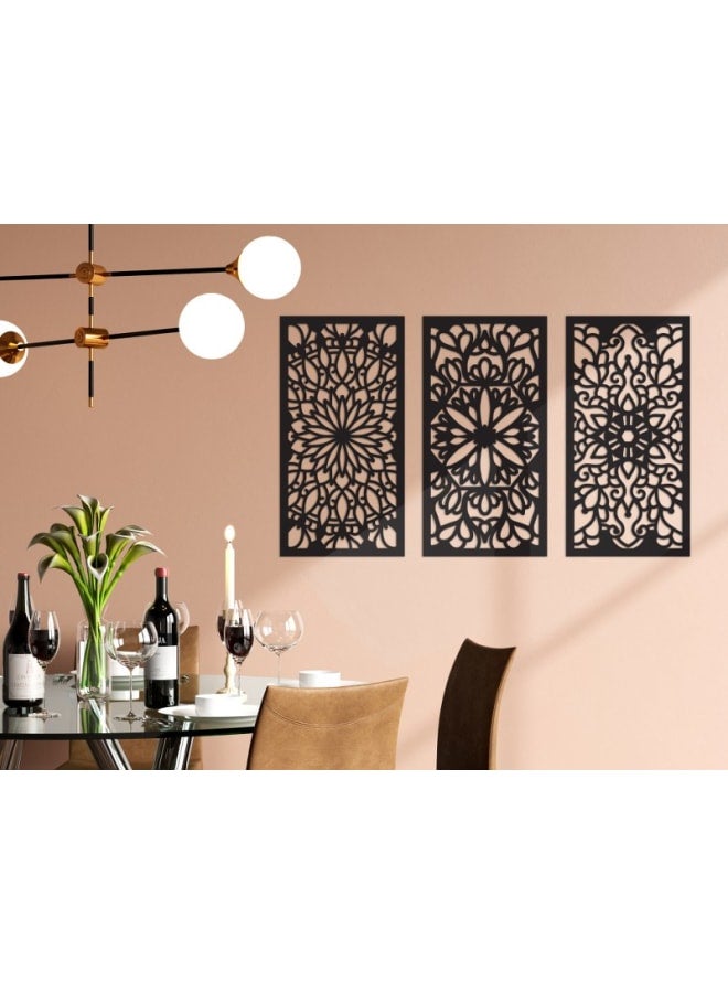 Home Gallery Bohemian Mandala Panels Wood Wall Art - Image 1