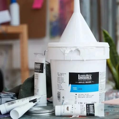 Liquitex Professional White Gesso Surface Prep Medium, 16-oz - Image 3