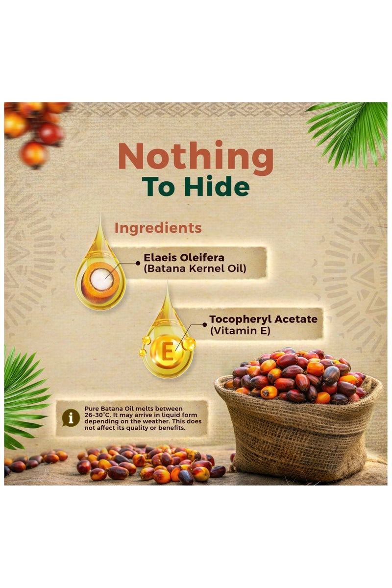 دابر أملا 100٪ زيت باتانا خام - 120 جرام | يعزز نمو الشعر ويمنع تساقط الشعر وترققه ويحسن النعومة ويعزز اللمعان | باتانا طبيعية وغير مكررة ونقية | من مصادر أخلاقية من هندوراس | مناسب لأي نوع من أنواع الشعر | للنساء والرجال - Image 5