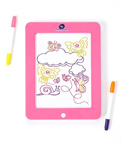 Mindscope Light Up LED Glow PAD Writing Board Pink Animator with Glow Markers - Image 5
