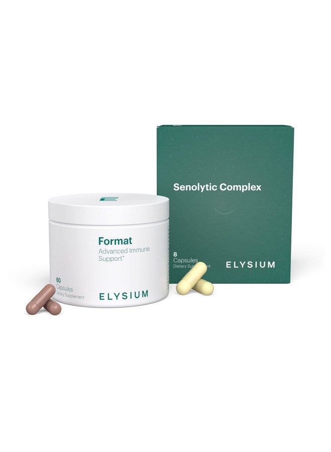 ELYSIUM Format Immune Support Supplement - Vitamin C Supplement, Immunity Support, Immune Defense, Intermittent Senolytic Complex Immune Support for Adults, Complete Immunity Supplement - 60ct - Image 1