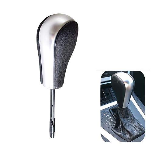 Fouedy Gear Stick Car Automatic Shift Knob Lever HansBall for BMW E39 E46 E53 E60 E61 E63 E64 E83 E81 E82 E87 E90 E91 E92 E93 Matt SilverLong - Image 1