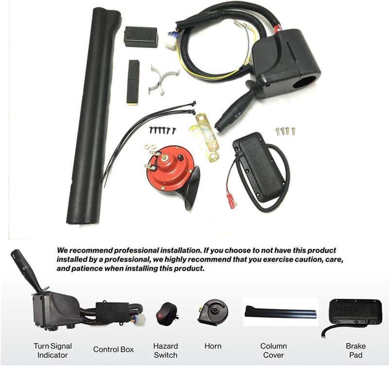 BestAccess Universal Deluxe Light Upgrade Kit for Golf Carts with Turn Signal, Horn, and Brake Light Switch - Image 2