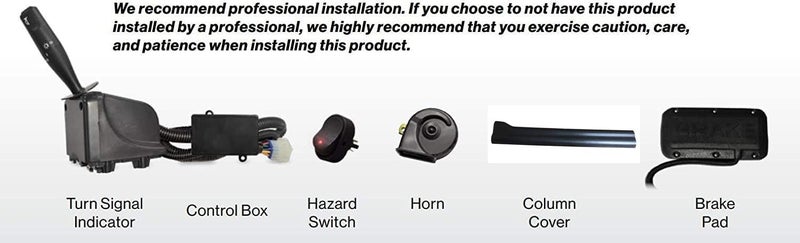 BestAccess Universal Deluxe Light Upgrade Kit for Golf Carts with Turn Signal, Horn, and Brake Light Switch - Image 5
