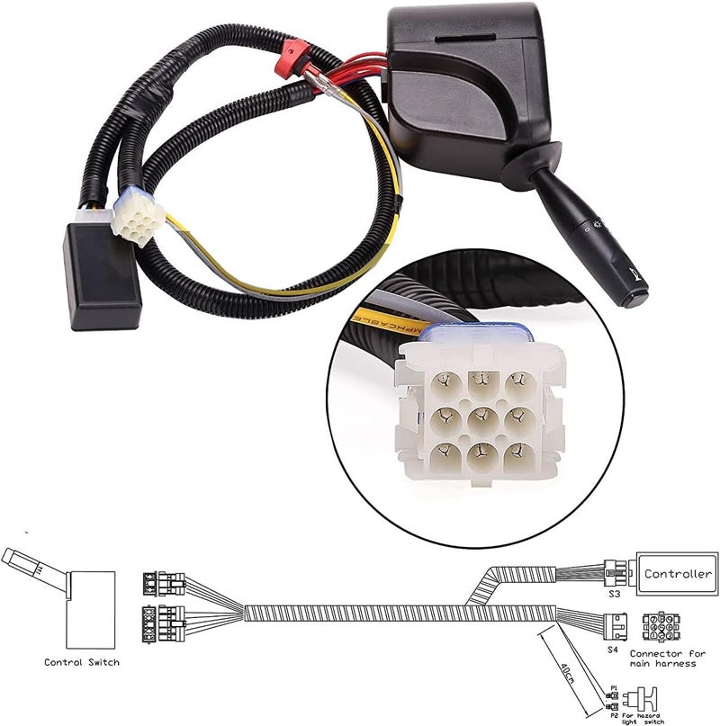 BestAccess Universal Deluxe Light Upgrade Kit for Golf Carts with Turn Signal, Horn, and Brake Light Switch - Image 4