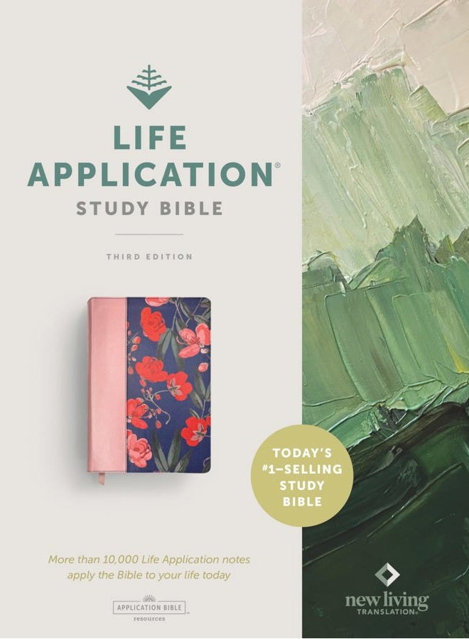 Tyndale NLT Life Application Study Bible, Third Edition (Leatherlike, Pink Evening Bloom, Red Letter) - Image 4
