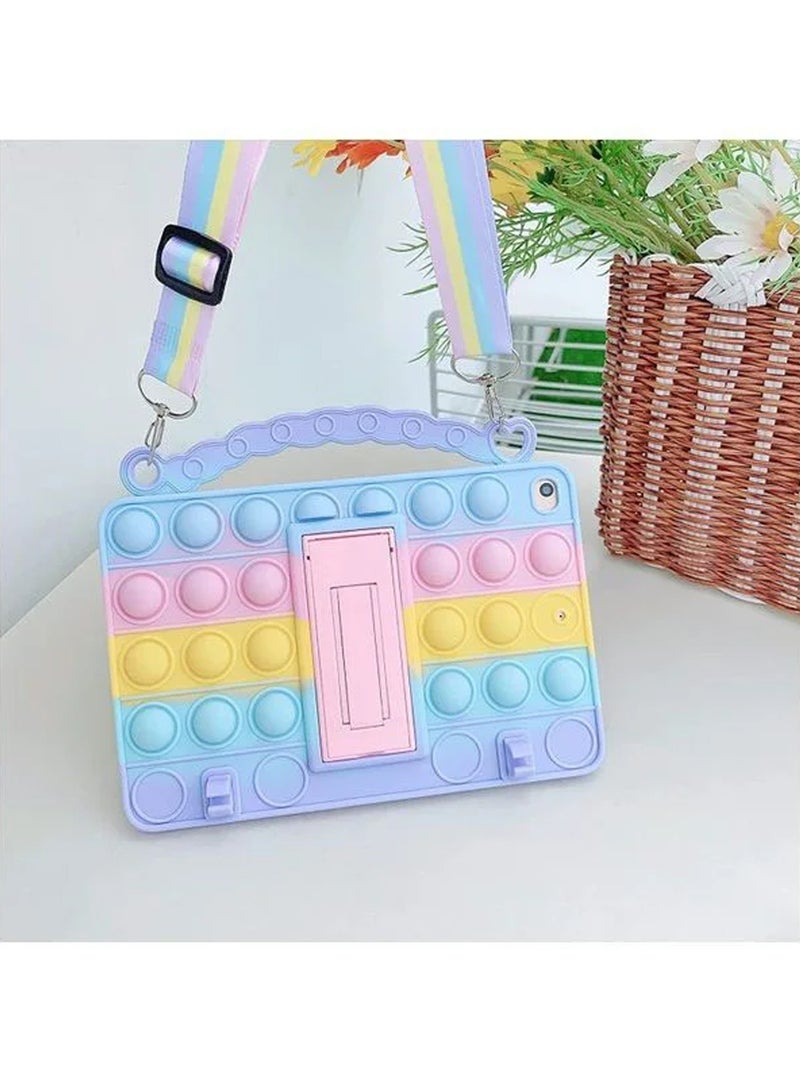 روك بو القضية لـ iPad (A16) 11th Gen 11 بوصة 2025 iPad 11 Case / Case لـ iPad 10th Gen 10.9 بوصة Case 2022 iPad 10 Case with Kickstand Silicone Fidget Bubble Case for Girls Kids Cute Pop Protective Holder Tablet Cover for 11" iPad 11th 2025/10.9" iPad 10th Gen 2022 - Image 5