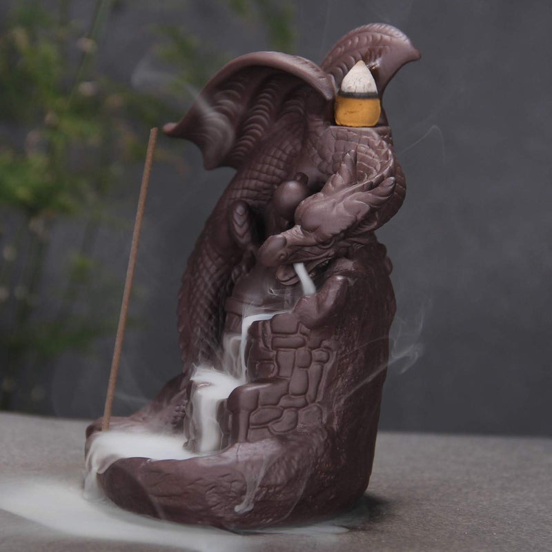 OWMMIZ Fly Dragon Backflow Incense Burner Handmade Waterfall Incense Holders Home Decor Gift Statue Ornaments - Image 2