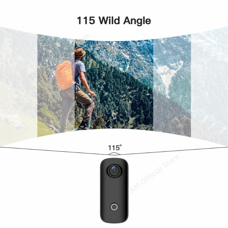 Sjcam C100 Plus Action Camera 4K Waterproof 30m 2.4G WiFi Mini Sports Camera Black - Image 4