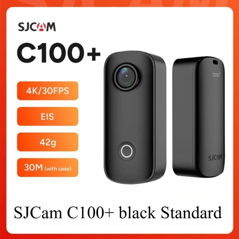Sjcam C100 Plus Action Camera 4K Waterproof 30m 2.4G WiFi Mini Sports Camera Black - Image 2