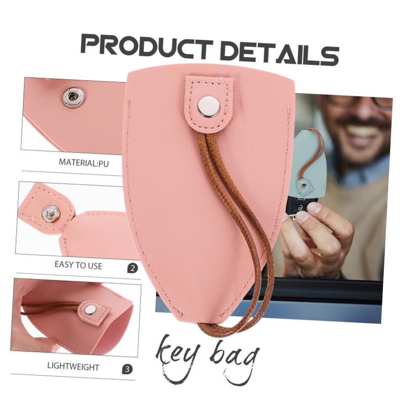 Portable PU Key Sleeves Compact Key Cover Bags Assorted Color For Adults Gift Organizing - Image 5