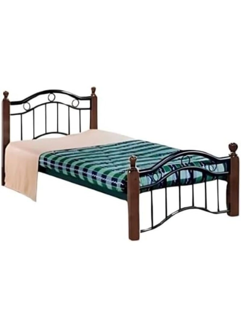 ABX HOME Single Bed Heavy Duty Metal Bed Frame for Bedroom, Home Living Room, Easy to Move, Metal Bed Frame, Size 90x190 cm – Durable & Stylish - Image 2