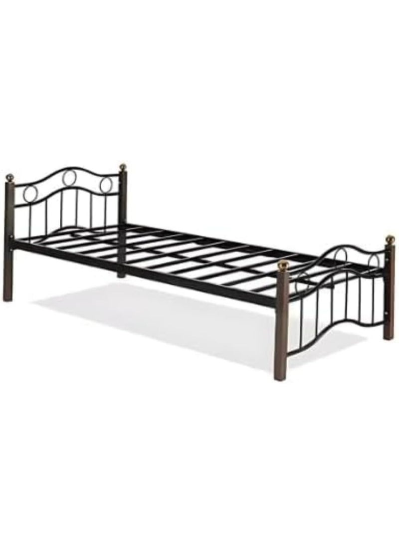 ABX HOME Single Bed Heavy Duty Metal Bed Frame for Bedroom, Home Living Room, Easy to Move, Metal Bed Frame, Size 90x190 cm – Durable & Stylish - Image 3