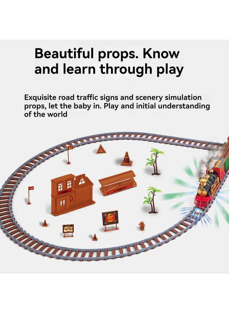 312pcs, 734cm Electric Spray Train Track Toy, Motorized Railway Assembly Set, Suitable For Children Aged 3 And Above  - Image 4