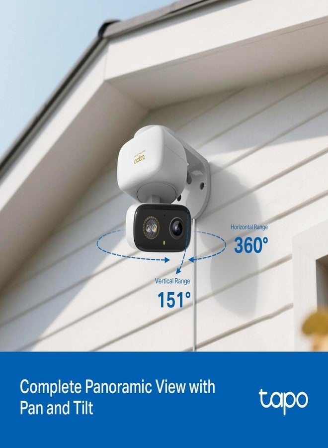 Tapo 3K 5MP Wired Pan/Tilt Indoor/Outdoor Security Camera, Free Person/Vehicle/Baby Cry Detect & 360° Motion Track, Color Night, SD/Cloud, Wrks w/Alexa & Google Home, 2.4 GHz WiFi, HybridCam 360 - Image 3