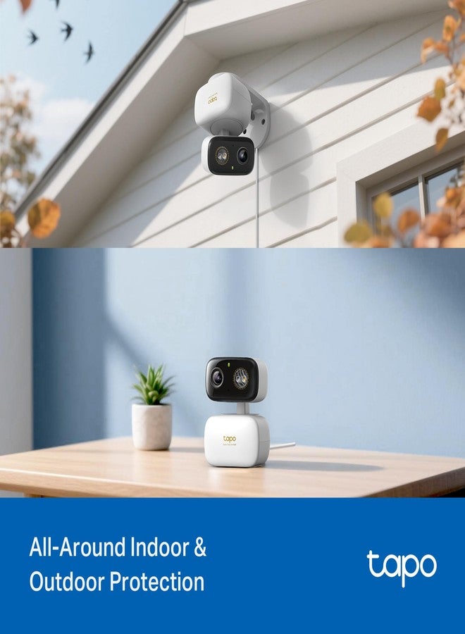 Tapo 3K 5MP Wired Pan/Tilt Indoor/Outdoor Security Camera, Free Person/Vehicle/Baby Cry Detect & 360° Motion Track, Color Night, SD/Cloud, Wrks w/Alexa & Google Home, 2.4 GHz WiFi, HybridCam 360 - Image 2