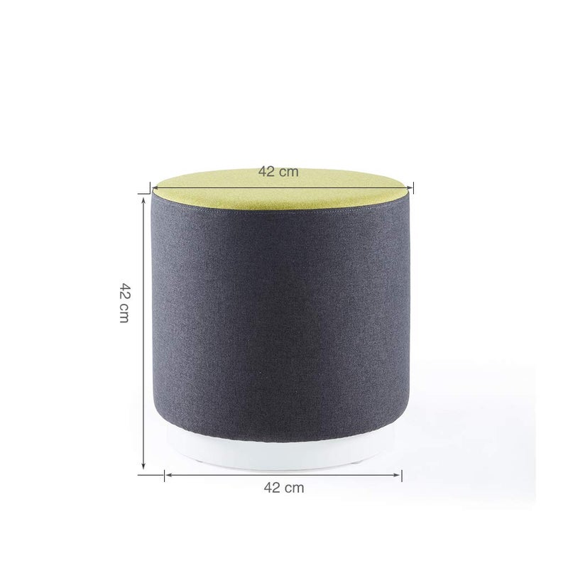 SUNON Sunon Flower Round Stool Pouf Wooden Leg Vanity Stools  - Image 2