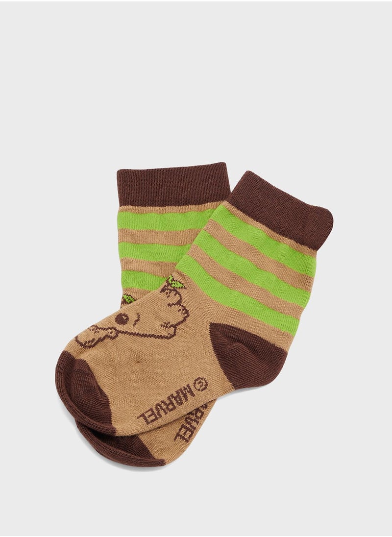 Adidas 3 Pack Little Kids Marvel Crew Socks  - Image 3