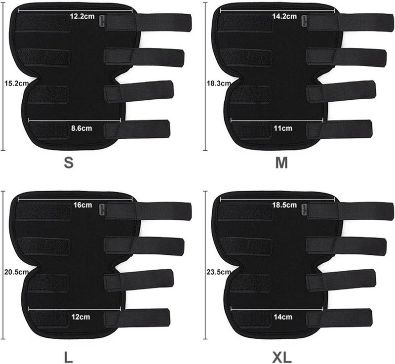 Leg Elbow Brace Protector Dog Support Leg Brace Pet Elbow Knee Pad Sprain Protection Hock Joint Compression Wrap Secure Straps Shock Absorbing, Black, XL - Image 3