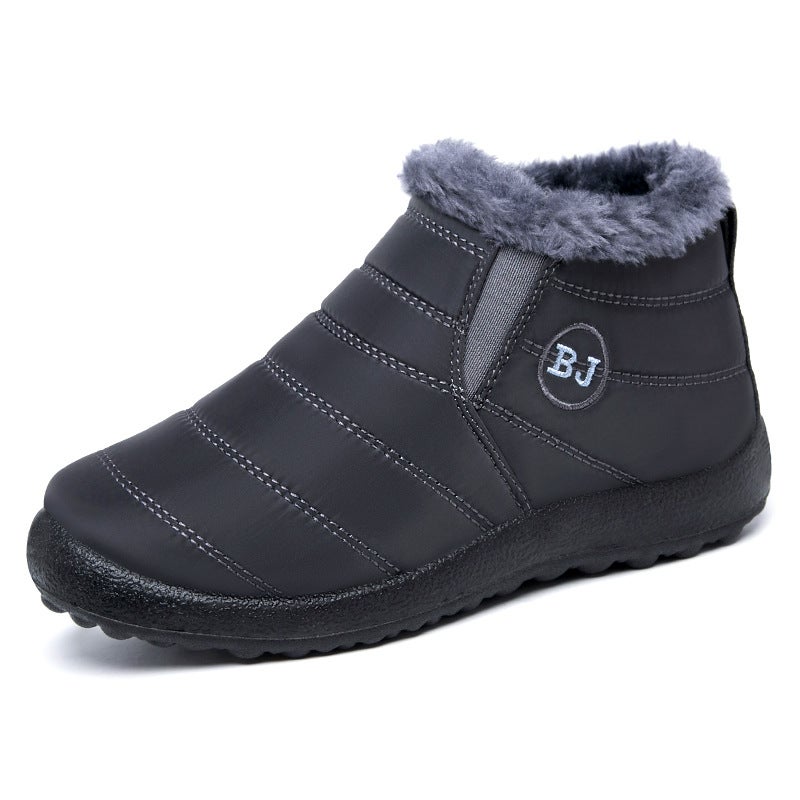 Middle-Aged And Elderly Shoes Men And Women With Warm Cotton Shoes Winter Boots Padded Velvet Cotton Shoes Men - Image 1