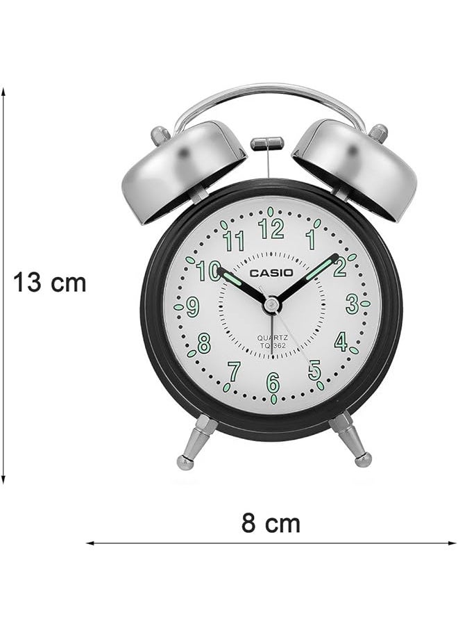 CASIO - Quartz Analog Bell Alarm Clock With Snooze Function - Image 1
