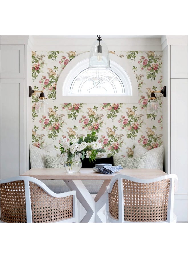 RoomMates Rmk12595Pl Emma'S Garden Peel And Stick Wallpaper Brights  - Image 1
