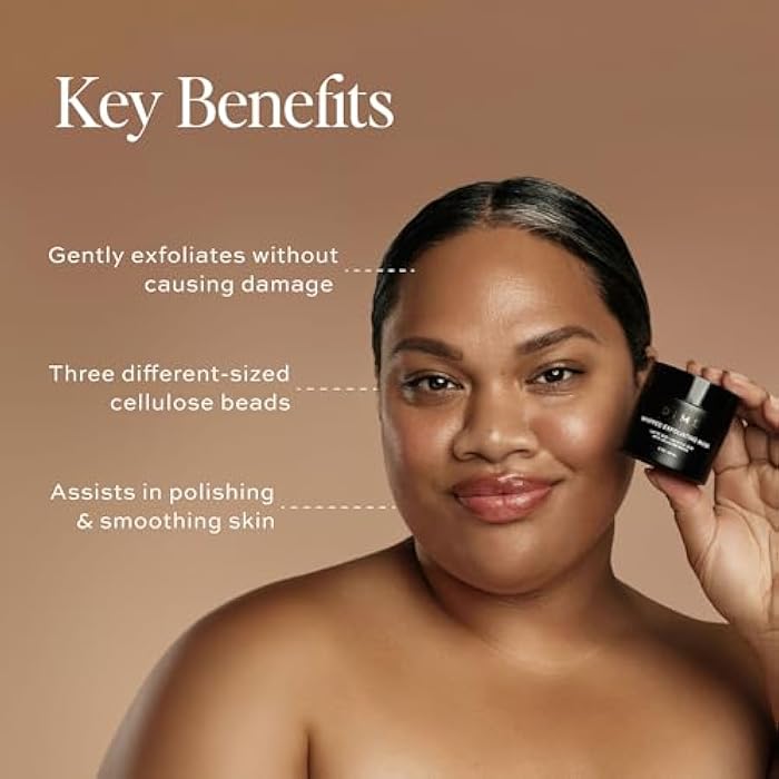 DIME Beauty Whipped Exfoliating Mask, Face Scrub and Cleanser, Lactic Acid and Salicylic Acid Scrub, 2 oz / 60 ml - Image 3