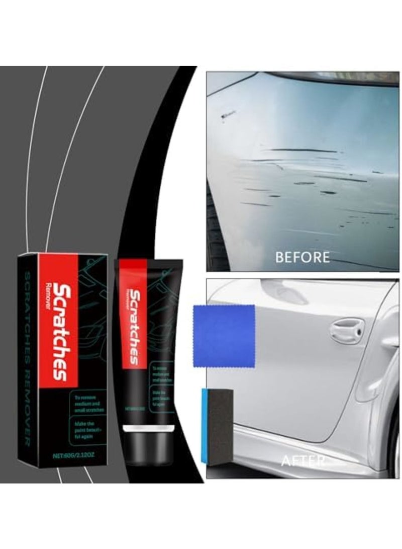 SYOSI Scratch Free Stove Top Cleaner  Scratch Remover - Glass Ceramic Cooktop Cleaning Cream with Sponge  Microfiber Towel - Multi-Purpose Formula for Stovetops, Cookware  Car Paint Scratch Repair - Image 5