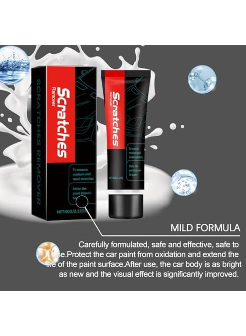 SYOSI Scratch Free Stove Top Cleaner  Scratch Remover - Glass Ceramic Cooktop Cleaning Cream with Sponge  Microfiber Towel - Multi-Purpose Formula for Stovetops, Cookware  Car Paint Scratch Repair - Image 4