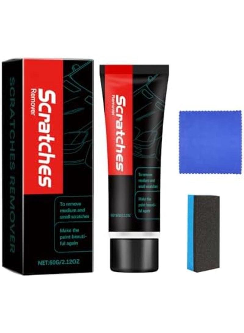 SYOSI Scratch Free Stove Top Cleaner  Scratch Remover - Glass Ceramic Cooktop Cleaning Cream with Sponge  Microfiber Towel - Multi-Purpose Formula for Stovetops, Cookware  Car Paint Scratch Repair - Image 1