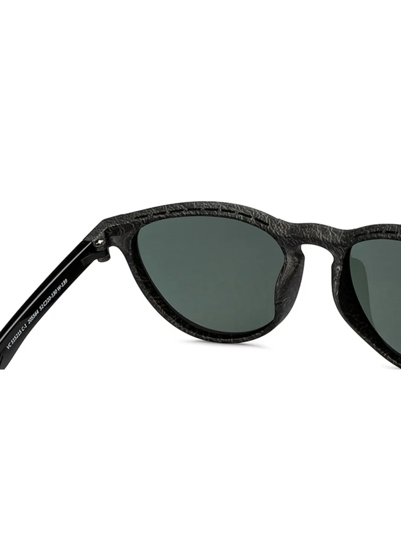 فينسينت تشيس Vincent Chase By Lenskart | Grey Black Tortoise Grey Full Rim Round Branded Latest and Stylish Sunglasses | Polarized and 100% UV Protected | Men & Women | Medium | VC S15215