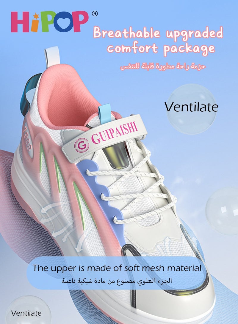 HIPOP Unisex Roller Skate Shoes with USB Charging Colorful Lights,LED Flash Light Shiny Sneaker Skate Shoes,Fashional Girls Boys Roller Shoes,Retractable Double Wheels Skate Shoes for Kids and Adults - Image 4