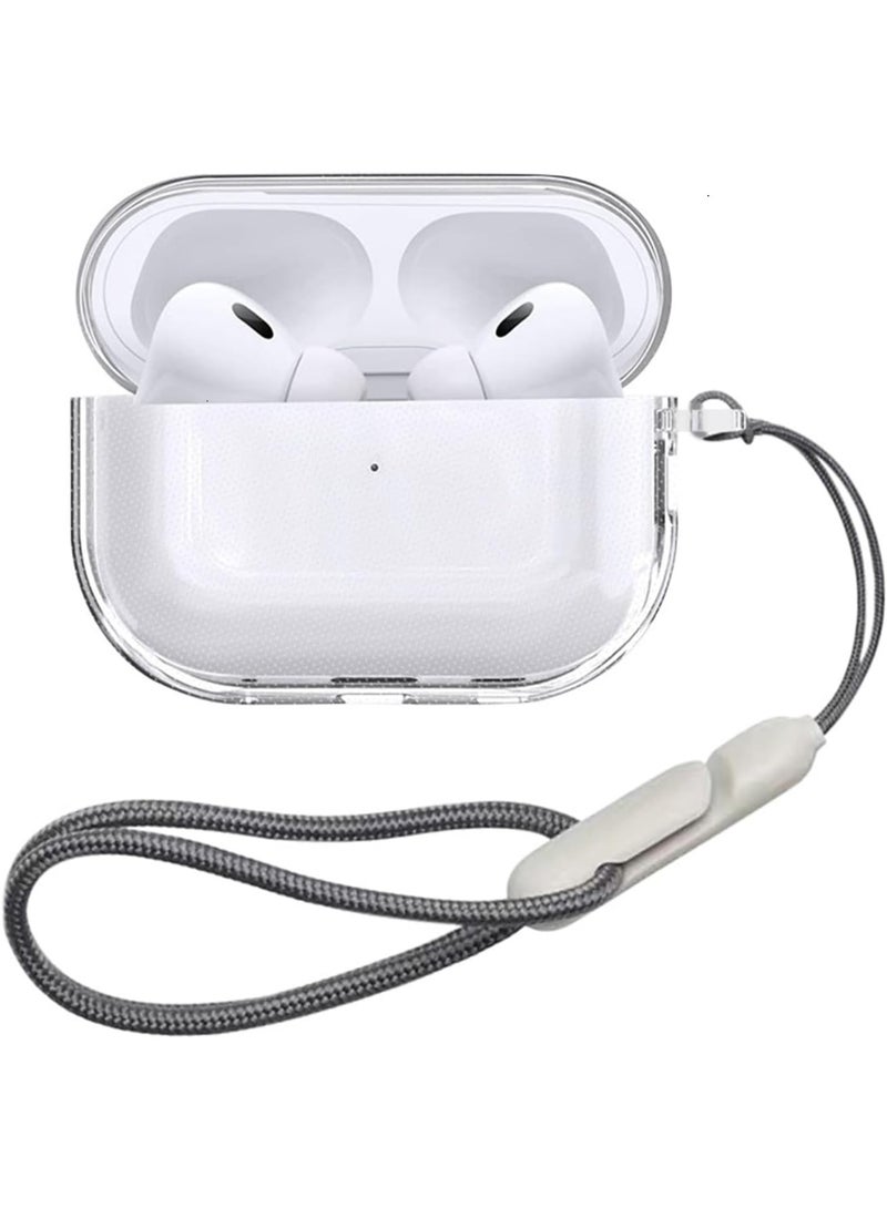 for AirPods Pro 3 Clear Case 2025, Military-Grade Shockproof, Soft TPU Highly Transparent Anti-Yellowing for AirPods Pro3 Case with Lanyard (Case With Lanyard) - Image 1