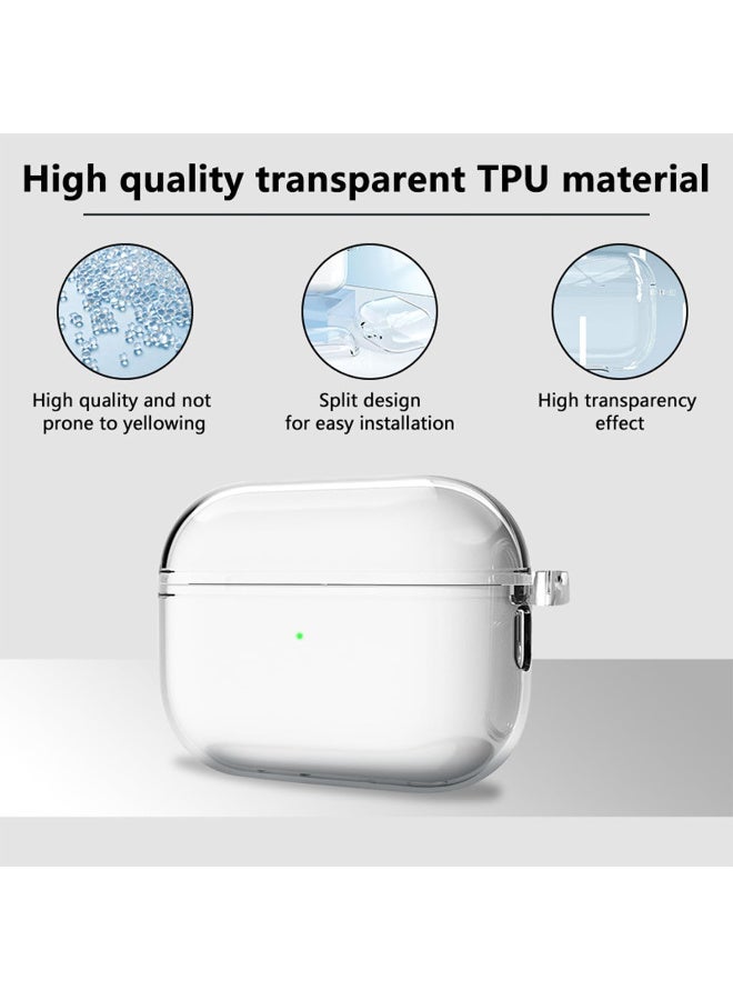 for AirPods Pro 3 Clear Case 2025, Military-Grade Shockproof, Soft TPU Highly Transparent Anti-Yellowing for AirPods Pro3 Case with Lanyard (Case With Lanyard) - Image 2
