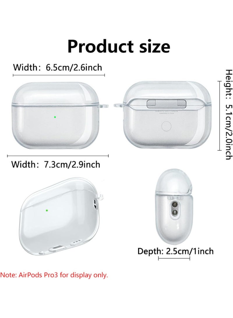 for AirPods Pro 3 Clear Case 2025, Military-Grade Shockproof, Soft TPU Highly Transparent Anti-Yellowing for AirPods Pro3 Case with Lanyard (Case With Lanyard) - Image 5