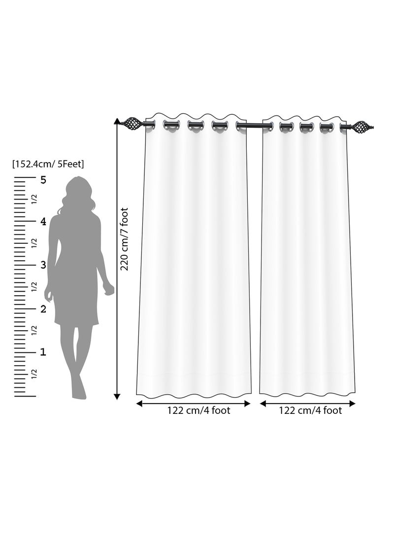 Wooden Twist - Fabrahome Light Filtering 7 Ft Rectangular Jute Fabric Curtain - Image 1