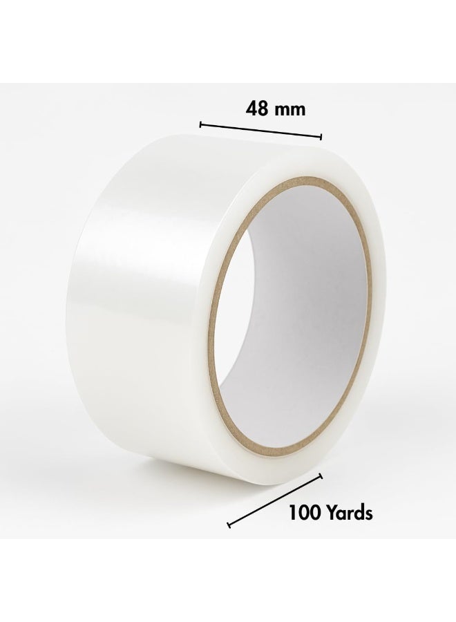 Aoura Grp Clear Packing Tape - 6 Rolls | 48mm x 100 Yards Strong Heavy-Duty Tape for Moving, Box Sealing, Shipping, and Office Use - Image 2