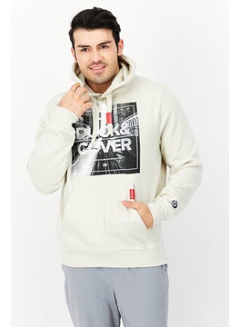 Men Hooded Long Sleeve Graphic Print Sweatshirt, Beige - pzsku/ZC97EA74DCD4A39D2AAEAZ/45/_/1726109038/4a34104e-898e-496d-a016-6ee2557bb89c