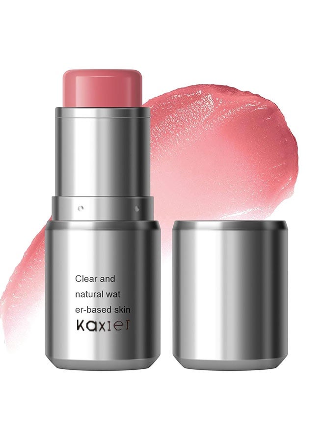 Kaxier Pink Blush Stick, Dewy Glow Face Blusher, Radiance Balm for Glass Skin, Lightweight Creamy Multiuse Makeup Stick, Buildable Watercolor Blush Balm, Moisturizing #104 - Image 1