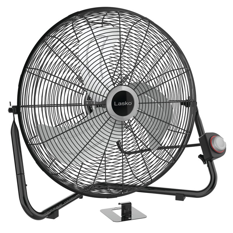 Lasko 20" Black High Velocity Wall Mount Fan with Pivoting Head - 3 Speeds, Ideal Wall Mount Fan or Floor Fans for Home, Garage, Attic, 2264QM - Image 1