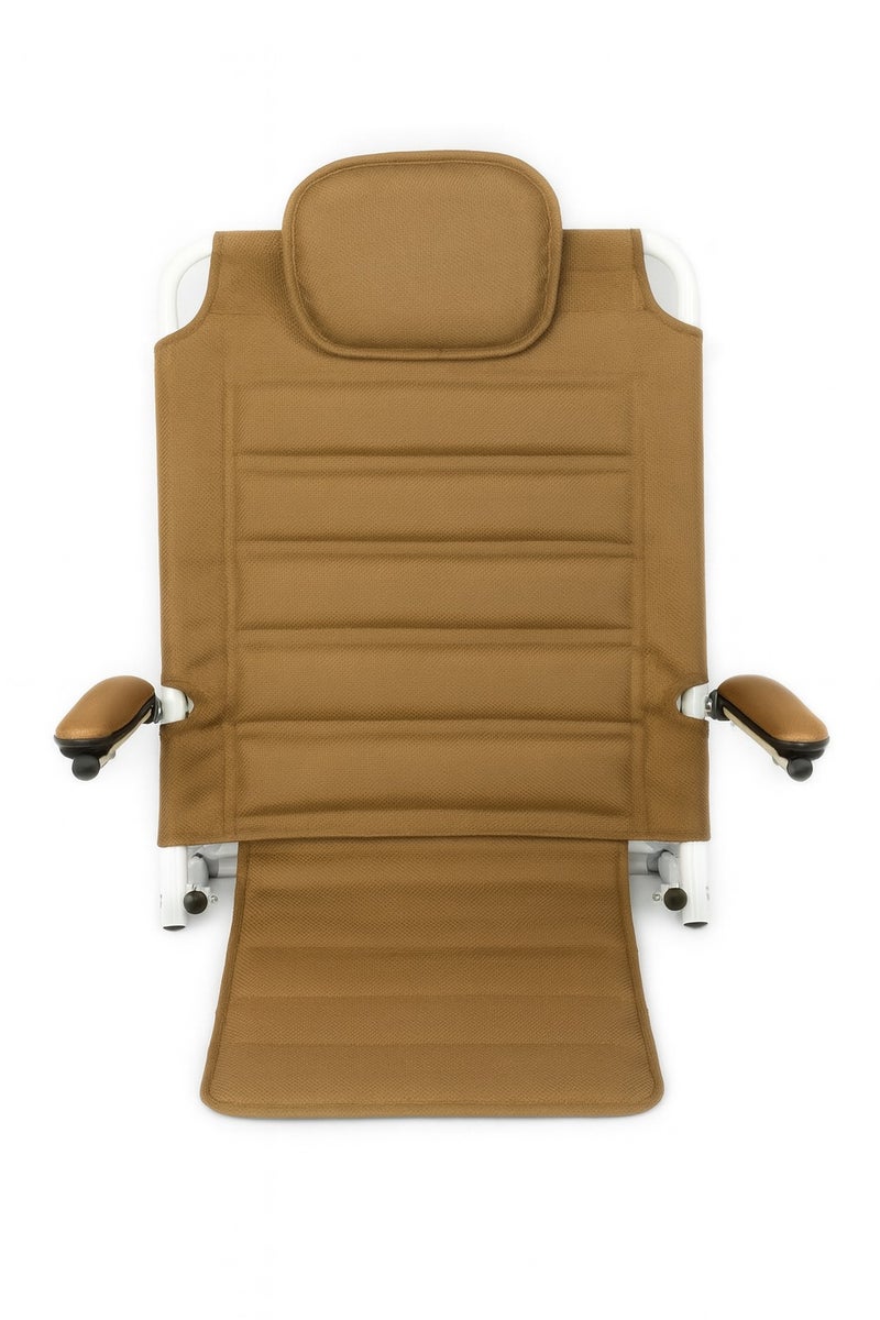 مسند ظهر قابل للطى نسيج (PVC) مسامى - 6 درجات ميل - تصميم متين مزود بمسند لليد (راحه اكثر) - Image 2